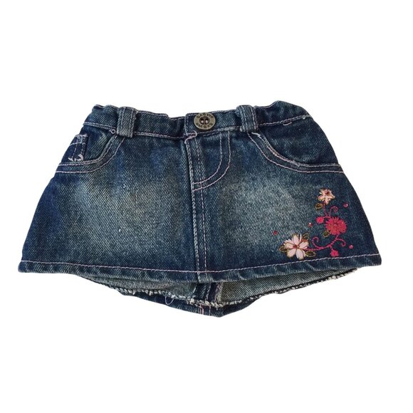 Build A Bear Clothes Pink Floral Shirt & Denim Skirt Sandals Sequin Purse Hanger - Picture 4 of 9